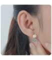 White Rose Silver Ear Stud STS-3468 (CO1+CO15)